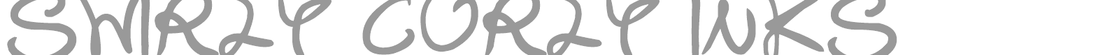Swirly Curly Inks font preview